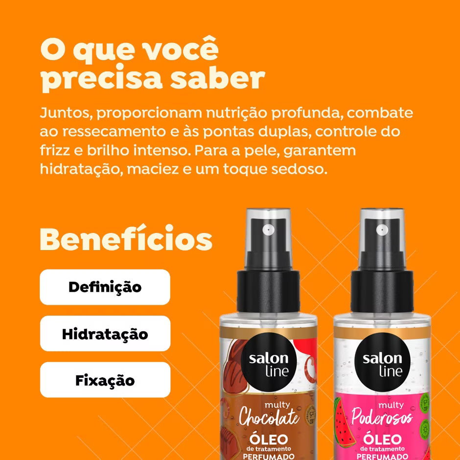Kit Óleos Perfumados Chocolate e Melancia Multy