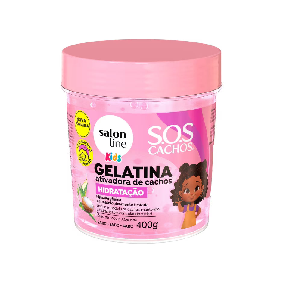 Gelatina Ativadora de Cachos SOS Cachos Kids Hidratação 400g