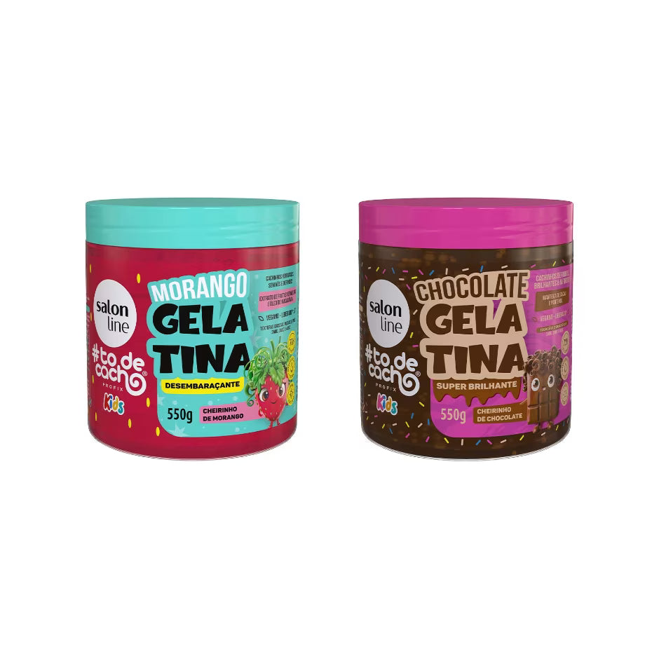 Kit Desembaraço e Brilho com Morango e Chocolate